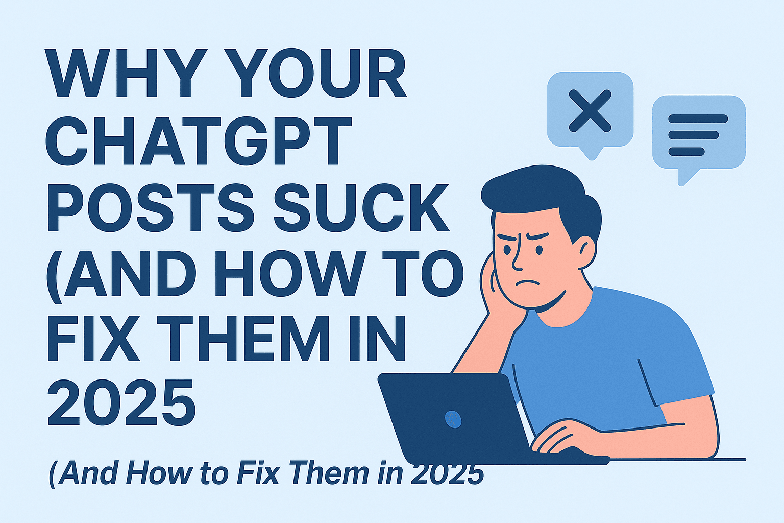Why Your ChatGPT Posts Suck (And How to Fix Them in 2025)